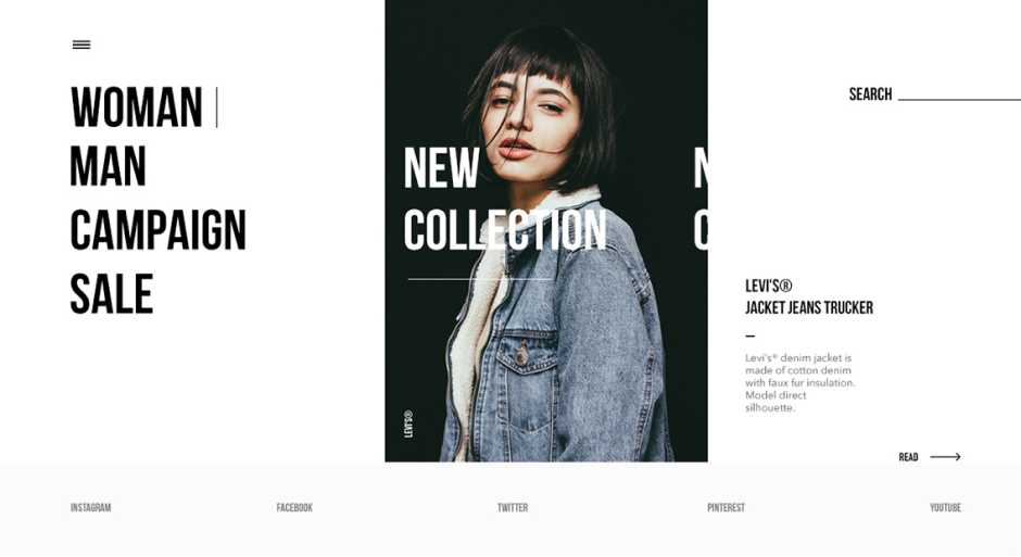 Levi's online fashion store